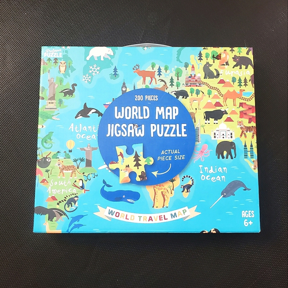 World Map Jigsaw Puzzle 6+